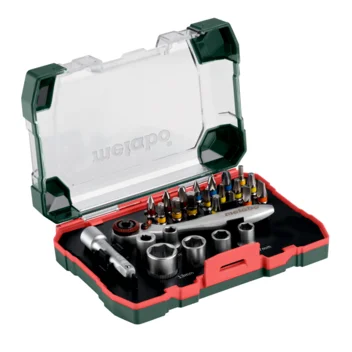 Metabo Caja de puntas y carracas SP, 26 piezas (626701000) · 626701000