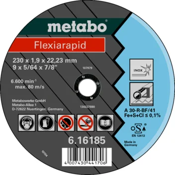 Metabo Flexiarapid 150x1,6x22,23 Inox, TF 41 (616183000) · 616183000