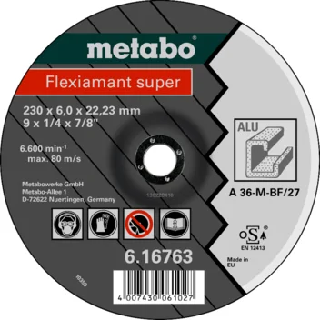 Metabo Flexiamant super 115x6,0x22,3 aluminio, SF 27 (616748000) · 616748000