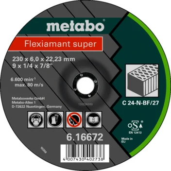 Metabo Flexiamant super 125x6,0x22,23 piedra, SF 27 (616731000) · 616731000