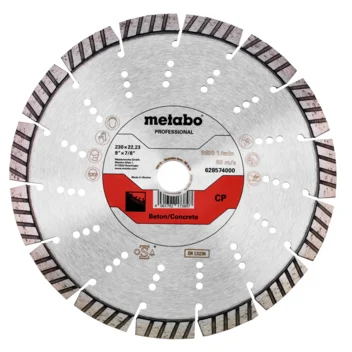 Metabo Disco de cortar de diamante 230x22,23mm, "CP", hormigón "professional" (628574000) · 628574000