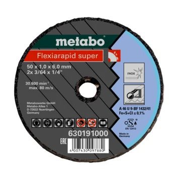 Metabo Flexiarapid Super 50x1,0x6,0 Inox (630191000) · 630191000