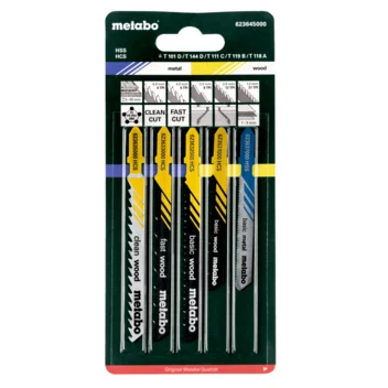 Metabo Surtido de hojas de sierra de calar 2, mad+met+plást, 5 piezas (623645000) · 623645000