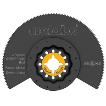 Metabo Hoja de sierra de segmento, madera/metal, BiM, Ø85 mm (626960000) · 626960000