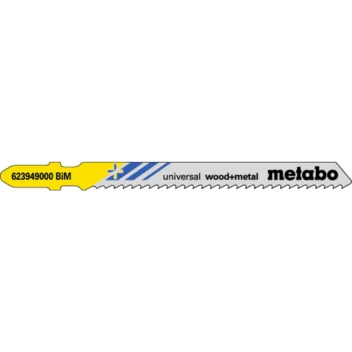 Metabo 5 hojas para sierra de calar "universal wood + metal" 90/ 2,5 mm (623949000) · 623949000