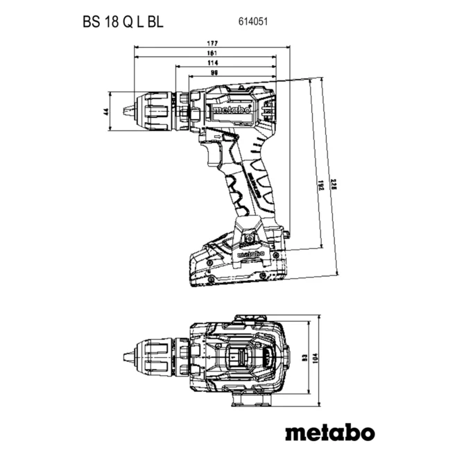 baterijski vrtalnik/ vijačnik Metabo