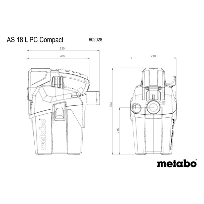 Metabo AS 18 L PC Compact pri delu