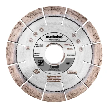 Metabo Disco de cortar de diamante 115x22,23mm, "GP", Granit "professional" (628575000) · 628575000
