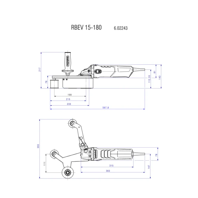 Metabo RBE 15-180 Set