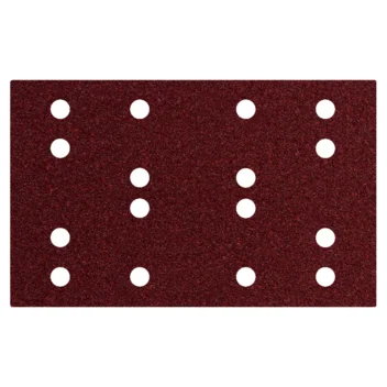 Metabo Hojas de lijar adhesivas 80 x 133 mm, P 60, 16 agujeros, con enganche con tejido autoadherente (SRA) (635191000) · 635191000