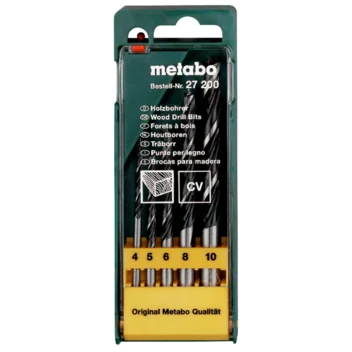 Metabo Estuche de brocas para madera, 5 piezas (627200000) · 627200000